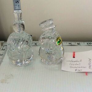 Waterford Crystal Snowman and Women